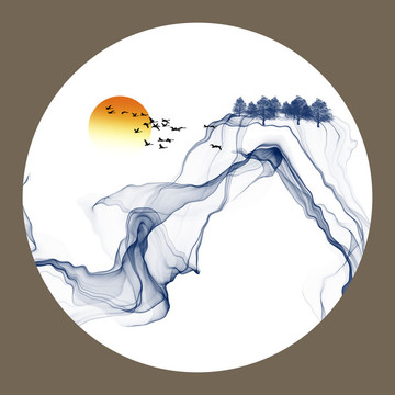水墨意境山水