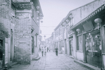 古鎮(zhèn)老建筑街景