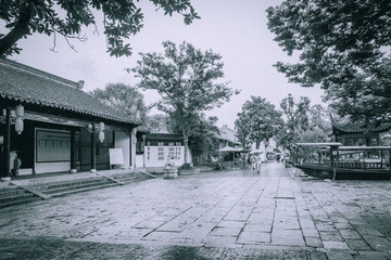 古鎮(zhèn)老建筑復(fù)古照