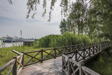 南京魚嘴濕地公園風(fēng)光