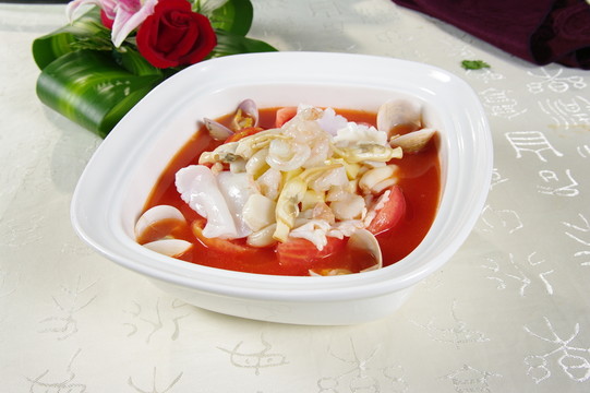 蕃茄煮海味
