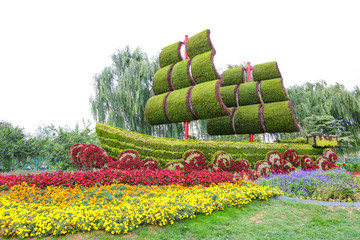 立體花壇一帆風(fēng)順