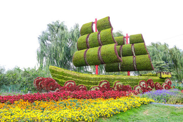 立體花壇一帆風(fēng)順