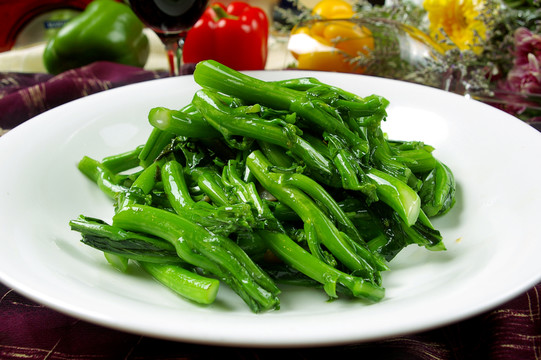 生炒菜心遠