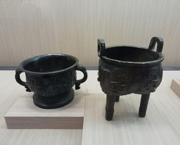 文物收藏古器物青銅器鼎