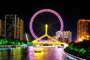 天津之眼夜景