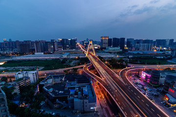天府立交夜景