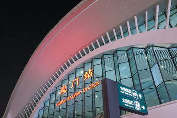 火車站夜景