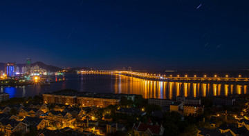 大連星海灣夜景