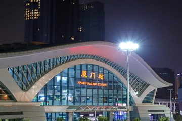 火車站夜景