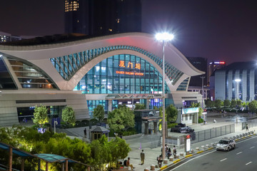 火車站夜景