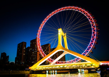 天津之眼夜景