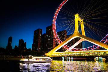 天津之眼夜景