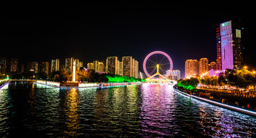天津之眼夜景