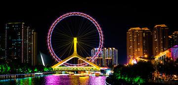 天津之眼夜景