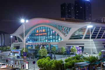 火車站夜景