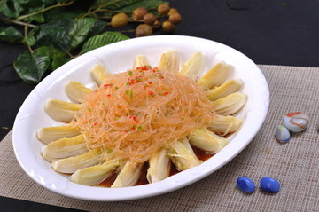 娃娃菜蒸粉絲