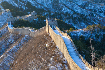雪后金山嶺長城
