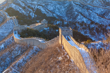 冬季金山嶺長(zhǎng)城雪景