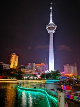 南通濠河景區(qū)夜色美
