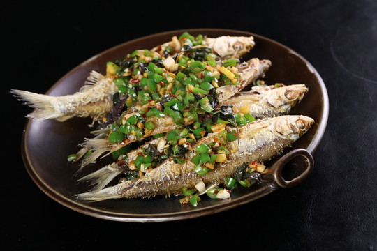 青椒煎魚