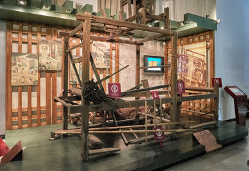 古代织机模型