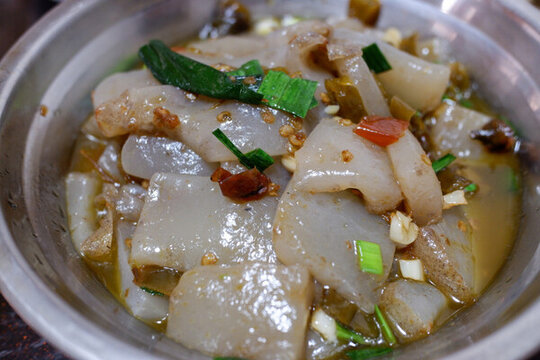 炒魔芋豆腐