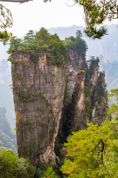 張家界武陵源天子山神堂灣觀景點(diǎn)