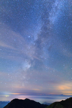北京百花山星空銀河
