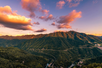 寧波四明山日落
