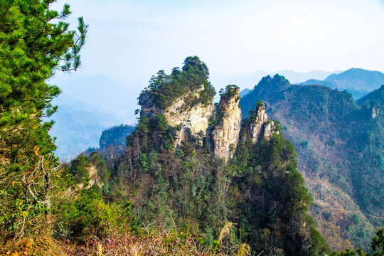 張家界武陵源天子山黃河岸觀景臺(tái)