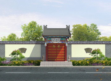 垂花門大門