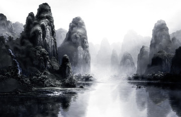 水墨桂林