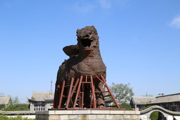 滄州滄縣鐵獅子