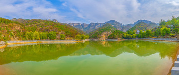 淄博潭溪山秋天山水風景
