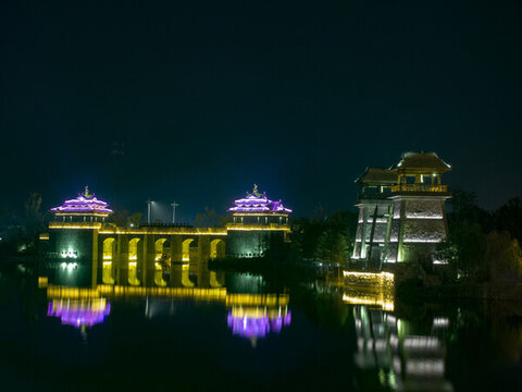 東方鹽湖城夜景