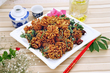 菊花牛肉