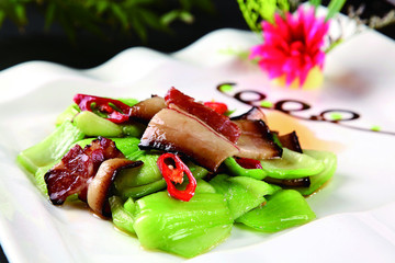 白菜燒臘肉