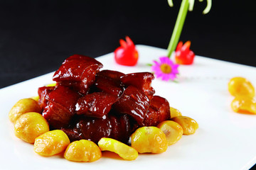 板栗紅燒肉