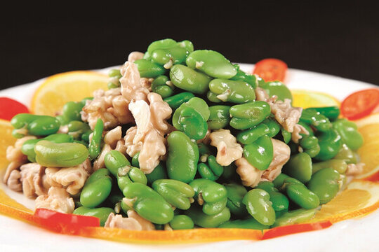 蠶豆拌桃仁