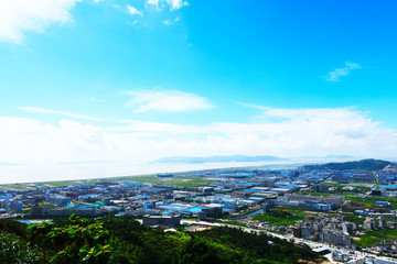 樂清經(jīng)濟開發(fā)區(qū)大全景藍天白云