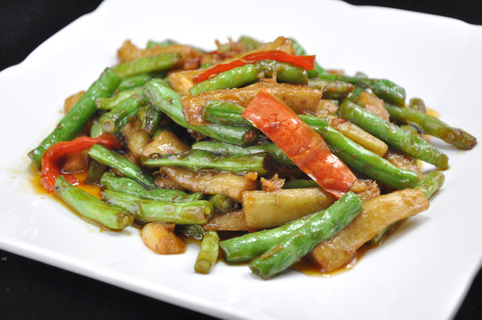 茄子炒刀豆