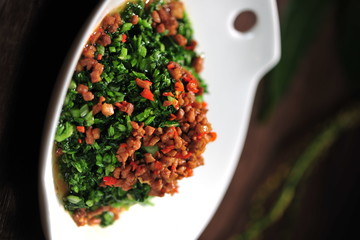 花豬肉汁浸撈菜