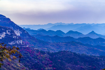 淄博潭溪山風景秋天