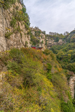 淄博潭溪山秋天風景