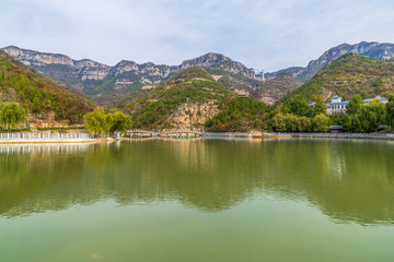 淄博潭溪山秋天山水風(fēng)景