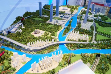廣州地鐵沙盤模型