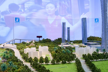 廣州地鐵沙盤模型