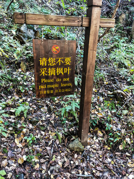 警示牌