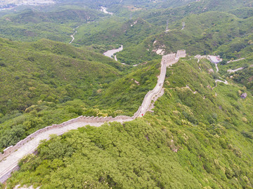 航拍八達(dá)嶺古長城
